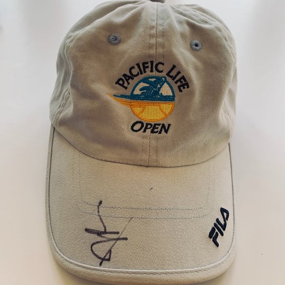 FILA Collectable Grey Pacific Life Open Tennis Tournament Hat Indian Wells CA Gr - Picture 1 of 6